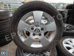 ΖΑΝΤΕΣ SKODA 15'' 1Z0601025 5Χ112 ΣΕΤ 4ΑΔΑ ΑΛΟΥΜΙΝΙΟΥ ΓΝΗΣΙΕΣ
