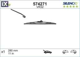 574271 ΜΑΚΤΡΑ SILENCIO (28CM) VM32  574271                574271 6X0955425D 1075362 1326285 1332162 1713250 1714322 4658568 4U2J17528BA AS6J17402AB AS7J17402AA XS4JN17402AA 6X0955425D