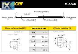 ΑΜΟΡΤ.ΜΠΑΓΚΑΖ ΟΠ. CITROEN C4 I (LC) ALL  ML5668                ML5668 9647295480