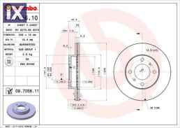 ΔΙΣΚΟΙ ΦΡΕΝΩΝ MITSUBISHI COLT  09705610 MB699282 MB699283 MR449769 MB699282 MB699283 MB950922 MR449769 MB699283