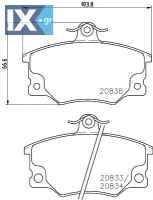 ΤΑΚΑΚΙΑ ΕΜΠΡΟΣ ALFA ROMEO FIAT LANCIA  MDB1240               MDB1240 571309S 0005983950 5888147 5889089 5892730 5892733 5892738 5951681 5983919 5983950 60777600 71748385 71770948 77362268 77362309 791
