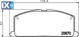 ΤΑΚΑΚΙΑ MINTEX TOYOTA ME ABS  MDB1251               MDB1251 0446502040 0446510040 0446510041 0446512010 0446512020 0446512030 0446512040 0446512090 0446512140 0446512220 0446512240 0446512250 04465124