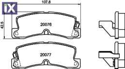 ΤΑΚΑΚΙΑ ΠΙΣΩ TOYOTA COROLLA  ΜΙΝΤΕΧ  MDB1326               MDB1326 0446532010 0446612010 0446612020 0446612030 0446612031 0446612040 0446612070 0446612080 0446612120 0446622030 0446622090 0449202010 0