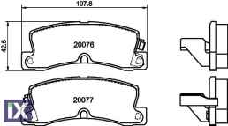 ΤΑΚΑΚΙΑ ΠΙΣΩ TOYOTA COROLLA  ΜΙΝΤΕΧ  MDB1326               MDB1326 0446532010 0446612010 0446612020 0446612030 0446612031 0446612040 0446612070 0446612080 0446612120 0446622030 0446622090 0449202010 0
