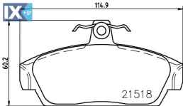 ΤΑΚΑΚΙΑ ΕΜΠΡΟΣ MG ROVER  ΜΙΝΤΕΧ  MDB1419               MDB1419 SEM100020 GBP90318 GBP90320 GBP90320AF GBP90337 GBP90337AF GBP90345AF