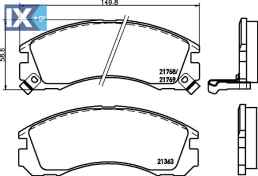 ΤΑΚΑΚΙΑ MINTEX MITSUBISHI  MDB1539               MDB1539 AY040MT002 4605A492 4605A562 4605A717 4605A730 4605A774 4605B415 4605B802 DBP511118 MB334911 MB389549 MB699452 MB699453 MB857987 MB858399 MB858