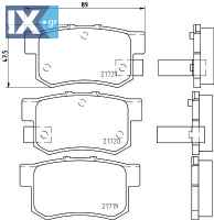 ΤΑΚΑΚΙΑ MINTEX HONDA-SUZUKI  MDB1564               MDB1564 43022SEPC01 43022SY8A02 5520056K00R04 SFP000080 AY060HN003 06430S0AJ00 06430S2A000 06430S2AE50 06430S5AJ00 06430S6DE50 06430S84A00 43022S0A00