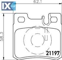 ΤΑΚΑΚΙΑ ΠΙΣΩ MERCEDES W124 W204 W210  MDB1565               MDB1565 0014200220 0014201320 0014209520 001420952037 0054201720 A0014200220 A0014201320 A0014209520 A001420952037 A0054201720