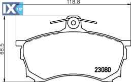 ΤΑΚΑΚΙΑ ΕΜΠΡΟΣ MITSUBISHI CARISMA 1996  MDB1726               MDB1726 DBP511116 MR249240 MR290240 MR389519 MR407944 MZ690333 X3511004