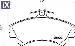 ΤΑΚΑΚΙΑ ΕΜΠΡΟΣ MITSUBISHI  VOLVO V40 S40  MDB1727               MDB1727 PW890078 DBP511117 MR235557 MR249241 MR389520 MR407946 MZ690336 MZ690593 TS200058 X3511007 30769197 3345670 33456708