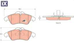 ΤΑΚΑΚΙΑ ΕΜΠ MERCEDES SPRINTER VITO VW LT  2D0698151             GDB1220 A9004200300 0024203920 0024209920 0044205520 0084204220 A0024203920 A0024209920 A0044205520 A0084204220 2D0698151 2D0698151C 2DO