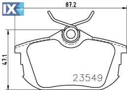 ΤΑΚΑΚΙΑ MINTEX MITSUBISHI - VOLVO  MDB1831               MDB1831 PW890084 AY040TY035 33456781 M620770 M850978 MB850978 MN125772 MR850978 MW30620770 MZ690345 MZ690594 TS200059 X3516005 4544201020 30620