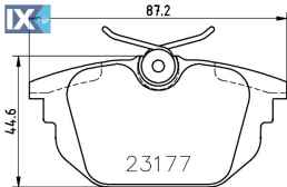 ΤΑΚΑΚΙΑ ΠΙΣΩ ALFA ROMEO FAT LANCIA  MDB1876               MDB1876 571409S 0000009942433 009945823 71752984 71770989 77362087 77362242 77362354 77365939 7940890 9941606 9945821 9945823 9947938 9950853
