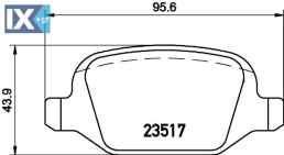ΤΑΚΑΚΙΑ MINTEX ALFA ROMEO  MDB2051               MDB2051 71770991 77362276 77363341 77364567 77364839 6001073155 71770004 71770991 71772522 77362275 77362276 77362675 77364920 77365786 9949332 9949334