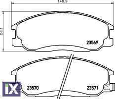 ΤΑΚΑΚΙΑ ΕΜΠ HYUNDAI SANTAFE PORTER H1  MDB2063               MDB2063 3500175U1010 5810126A00 5810126A10 5810126A20 5810126A30 5810139A20 5810139A30 5810139A40 581013AA10 581013AA11 581013AA20 581013AA