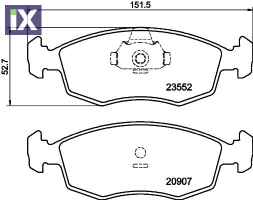 ΤΑΚΑΚΙΑ ΕΜΠΡΟΣ FIAT PUNTO DOBLO STRADA  MDB2076               MDB2076 71738151 71738152 71752592 71770961 77362177 77362178 77362180 9948131 9949125 71738151 77362178 71738151 77362178