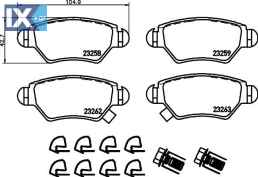 ΤΑΚΑΚΙΑ ΠΙΣΩ OPEL ASTRA CORSA ZAFIRA  MDB2130               MDB2130 9195147 9195641 9195642 09117717 09195685 09198598 1605025 1605037 1605039 1605040 1605093 1605105 1605961 9117717 9193251 9195147 9
