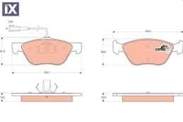 ΤΑΚΑΚΙΑ ΕΜΠ FIAT PUNTO ALFA ROMEO LANCIA  MDB2133               GDB1445 0000009951217 71753039 71772208 71772528 77362229 77362231 9951217 71753039 71772208 77362229 77362231 77362674 9948845 71753039