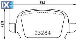 ΤΑΚΑΚΙΑ ΠΙΣΩ OPEL CORSA TIGRA MINTEX  MDB2168               MDB2168 09200132 1605085 1605120 1605397 1605965 1605994 9200132 93176117 93178789 93188452 93190218