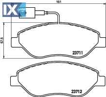 ΤΑΚΑΚΙΑ ΕΜΠΡΟΣ ALFA ROMEO MITO FIAT BRAV  MDB2241               MDB2241 77362093 77362196 77364589 77365188 9949279 77362196 77365188 77362196