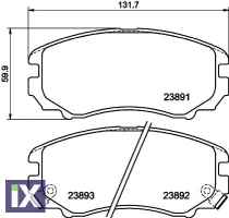 ΤΑΚΑΚΙΑ ΕΜΠΡΟΣ HYUNDAI ELANTRA ΚΙΑ OPTIM  MDB2267               MDB2267 581011FA50 581012CA10 581012CA11 581012CA20 581012EA10 581012EA11 581012EA20 581012HA00 581012HA10 5810138A81 5810138A90 581013K