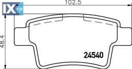 ΤΑΚΑΚΙΑ ΠΙΣΩ CITROEN  C4 PICASSO I 1.6 1  MDB2892               MDB2892 1611141080 425371 425416 425432