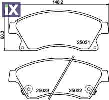 ΤΑΚΑΚΙΑ ΕΜΠΡΟΣ ASTRA J, CRUZE 09- 15 CHEVROLET CRUZE 1.6-OPEL ASTRA J MDB3088               MDB3088 13301207 542120 13301207 13374966 13412272 1605169 1605261 542120 95516191 95530019 13301207 1335628