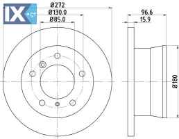 ΔΙΣΚΟΠΛΑΚΑ ΠΙΣΩ SPRINTER   LT  MDC1075               MDC1075 9024230112 9024230312 9024230412 902423041204 9024230512 9024230612 A9024230112 A9024230312 A9024230412 A902423041204 A9024230512 A90242306