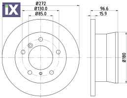 ΔΙΣΚΟΠΛΑΚΑ ΠΙΣΩ SPRINTER   LT  MDC1075               MDC1075 9024230112 9024230312 9024230412 902423041204 9024230512 9024230612 A9024230112 A9024230312 A9024230412 A902423041204 A9024230512 A90242306