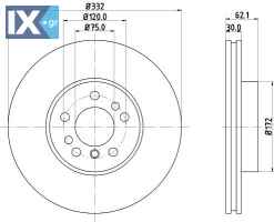 ΔΙΣΚΟΠΛΑΚA ΕΜΠΡΟΣ BMW X5 (E53), X3 (E83)  MDC2336               0986478974 34116750713 34116756045 34116765457 34116766036 34116794300 34116794304 34116859679 6750713 6756045 6765457 6766036 6794300 6