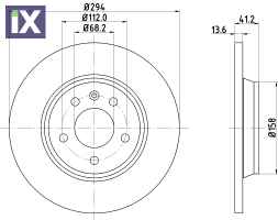 ΔΙΣΚΟΠΛΑΚΑ ΠΙΣΩ T4 SHARAN FORD GALAXY  7D0615601C            MDC1436 7D0615601A 7D0615601C 7D0615601A 7D0615601C 1110251 1140278 YM212A315AB 7D0615601A 7D0615601C 7D0615601A 7D0615601C