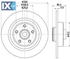 ΔΙΣΚΟΠΛΑΚΑ ΜΕ ΡΟΥΛΕΜΑΝ RENAULT ESPACE  402021651R            MDC1889 402021651R 432025945R 432029079R 8200002874 8200244108 8200649353