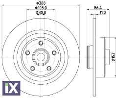 ΔΙΣΚΟΠΛΑΚΑ ΜΕ ΡΟΥΛΕΜΑΝ RENAULT ESPACE  402021651R            MDC1889 402021651R 432025945R 432029079R 8200002874 8200244108 8200649353