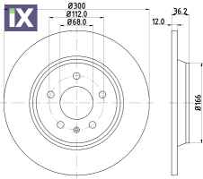 ΔΙΣΚΟΠΛΑΚΑ ΠΙΣΩ VW GROUP  MINTEX 300MM  8K0615601B            MDC2003 L8KD615601 8K0098601E 8K0098601F 8K0615601B 8K0615601J 8K0615601M 8K0615601B 8K0615601J 8K0615601M 8K0615601B 8K0615601J 8K0615601