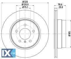 ΔΙΣΚΟΠΛΑΚΑ ΠΙΣΩ BMW X5 II-X6  MDC2186               MDC2186 MBR5143 34216771970 34216793247 34216868940 34216886479 6771970 6793247 6868940 6886479