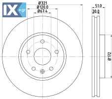 ΔΙΣΚΟΠΛΑΚΑ ΕΜΠ OPEL SAAB CHEVROLET  MDC2190               MDC2190 13501308 13501320 23118055 569064 13501308 13502214 13579150 569064 569083 569422 13501320 13579148