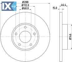 ΔΙΣΚΟΠΛΑΚΑ ΕΜΠΡΟΣ AUDI 100 A4 A6 VOLVO94  4A0615301B            MDC770 4A0615301B 4A0615301B 4A0615301B 4A0615301B