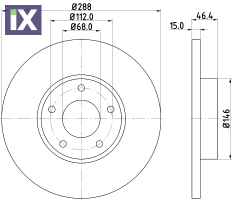 ΔΙΣΚΟΠΛΑΚΑ ΕΜΠΡΟΣ AUDI 100 A4 A6 VOLVO94  4A0615301B            MDC770 4A0615301B 4A0615301B 4A0615301B 4A0615301B