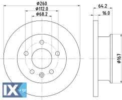 ΔΙΣΚΟΠΛΑΚΑ ΕΜΠΡΟΣ VW TRANSPORTER Τ4  701615301C            MDC912 701615301 701615301C 701615301 701615301C 701615301 701615301C 701615301 701615301C