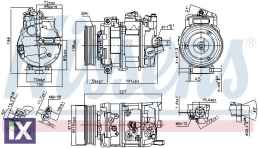ΚΟΜΠΡΕΣΕΡ A C 5Q0820803F  NISSENS  1K0820859Q            89020 5Q0820803 5Q0820803A 5Q0820803E 5Q0820803F 5Q0820803G 5Q0820803K 012011032014 1471004770 1K0260859F 1K0820803E 1K0820803F 1K0820803G 1K08