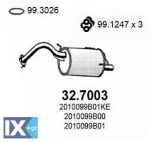 ΠΙΣΩ ΣΙΛΑΝΣΙΕ NISSAN MICRA K11 1.0  327003 201001F501 201001F501KE 201005F600 201005F601 201005F601KE 2010099B00 2010099B01 2010099B01KE B010M99B01CB B010M99B0AGA B10M99B0AGA