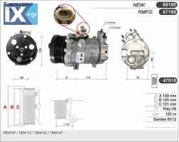 ΚΟΜΠΡΕΣΕΡ A C 4SEASONS OPEL ASTRA  67190 1854107 1854112 1854122 1854147 24421642 24422013 24462196 24464152 6854013 6854046 6854048 9132922 93176877 93176916 R1580044 1854107 1854112 1854122 1854147