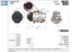 ΚΟΜΠΡΕΣΕΡ A C 4SEASONS MERCEDES  68315                 67315 38810P45G02 0002300911 0002302011 0002303911 0002306811 0002307011 0002340911 0002342411 0002342911 0002343111 2302011 2303911 2306811 2307