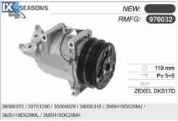 ΚΟΜΠΡΕΣΕΡ A C 4SEASONS ΓΙΑ FORD, VOLVO  30761390              970032 30761390 36000029 36000316 36000570 3M5H19D629MJ 3M5H19D629MK 3M5H19D629ML 8602925 8603656 30761390 36000029 36000316 36000570 8602