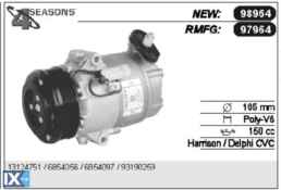 ΚΟΜΠΡΕΣΕΡ A C, ΣΥΜΠΙΕΣΤΗΣ OPEL ASTRA ZAF  13124751              97964 13124751 13286086 13297443 6854056 6854097 93190259 13124751 13297443 6854056 6854097 93190259