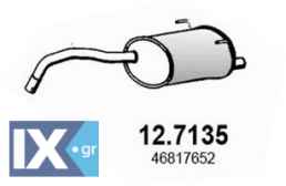 ΠΙΣΩ ΣΙΛΑΝΣΙΕ FIAT PANDA  07420                 127135 1557723 46817652 51805473 51873781 51915459 51915460 1557723 46817652 51805473 51873781 51915459 51915460