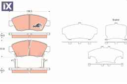 TAKAKI GAP  GAP3375               GDB3375 06450S5AE50 06450S5AG00 45022504V10 45022S04506 45022S04E60 45022S04V10 45022S04V11 45022S04V12 45022S5AE50 45022S5AG00 45022S5AG01 45022S5AJ00 45022S5AJ01 45