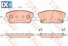 ΤΑΚΑΚΙ GAP  GAP3582               GDB3582 581012VA70 58101A6A20 58101A6A70 58101A7A20 581012VA70 58101A6A20 58101A6A70 58101A7A20