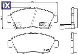 ΣΕΤ ΤΑΚΑΚΙΑ HONDA CIVIC VTI  P28024 06450SENH00 45022SENH10 AY040HN011 06450S2G000 06450S2GJ01 06450S5A010 06450S7H000 06450SAA900 06450SAA901 06450SAAB00 06450SAAB01 06450SAAE50 06450SAAG00 06450SELT