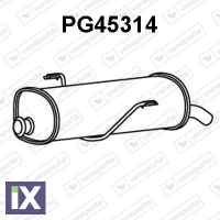 Πίσω σιλανσιέ PEUGEOTR 206 11 14 16 98-0  BD231304V             PG45314 1726GZ 1726SF 1726TP 1726TQ 1726WX 1726X9 1726Y0 1730GN